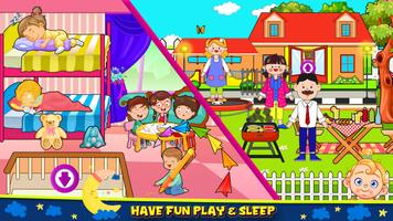 Pretend Town Family Doll House پوسٹر