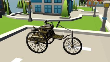 Old Three Wheel 3d Car Game Poster