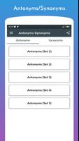 برنامه‌نما Antonyms Synonyms Practice عکس از صفحه