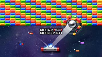 Brick-Breaker Stern: Weltraum Plakat