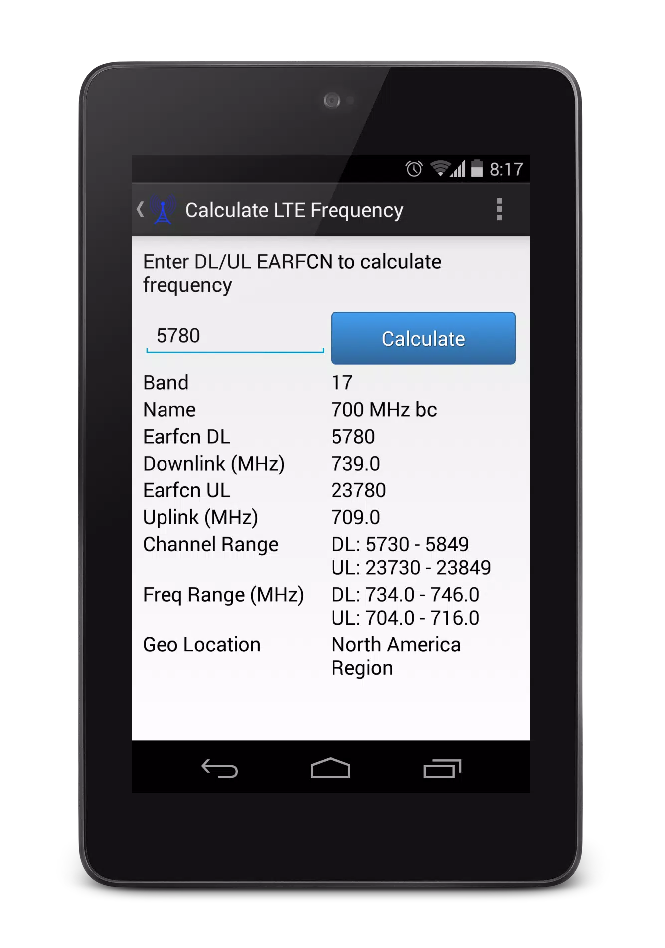 EARFCN Calculator APK for Android Download