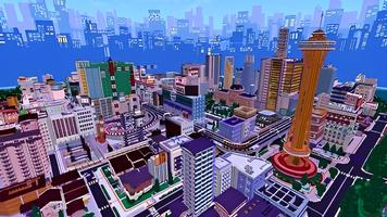 Peta kota untuk Minecraft PE syot layar 1