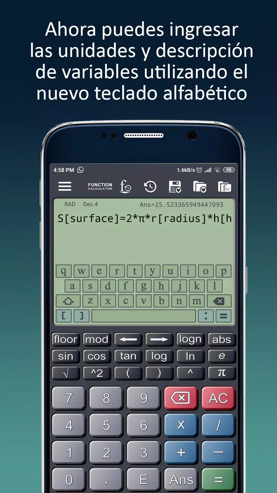 Descarga de APK de Calculadora de Funciones y Fórmulas para Android