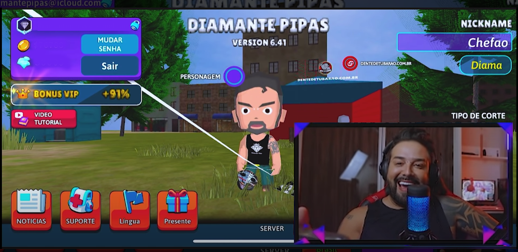 como baixa mod menu no diamante pipas 