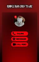 Pennywise Clown Video Call Simulator الملصق