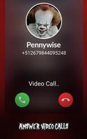 Pennywise Clown Video Call Simulator تصوير الشاشة 1