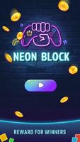 Neon Block poster