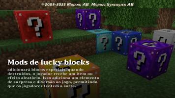 lucky block para minecraft Cartaz