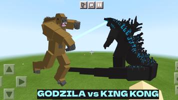 Godzilla vs King Kong Mod MCPE الملصق