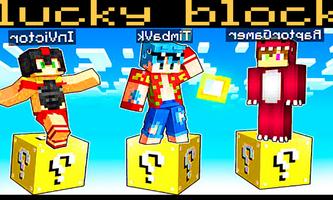Lucky Blocks MineCraft Mod โปสเตอร์