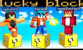 Lucky Blocks MineCraft Mod plakat