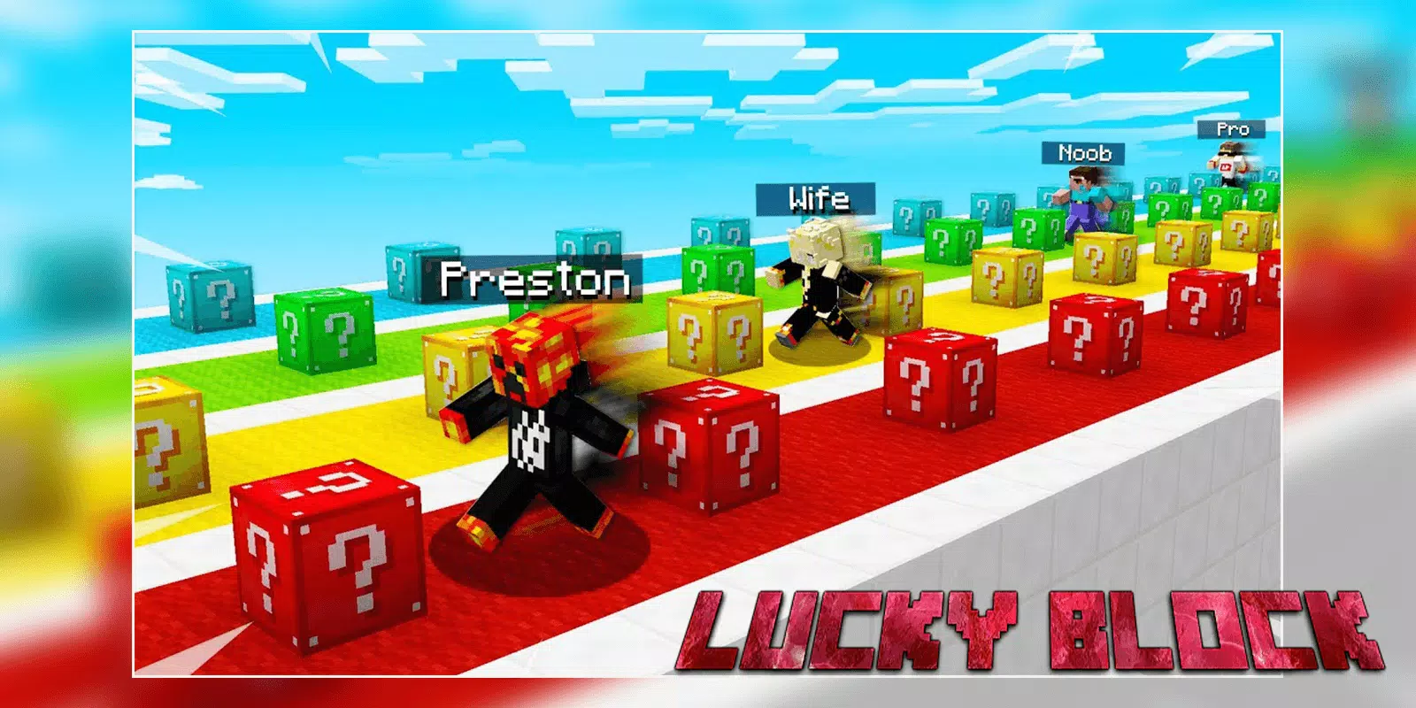 Lucky Block Race Map for MCPE Game for Android - Download