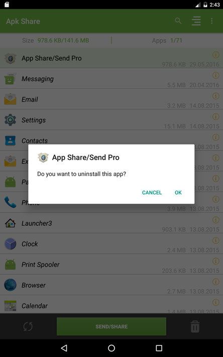 Apk Share Bluetooth - Send/Backup/Uninstall/Manage screenshot 7