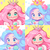 Two Tiles : Match Princess icon