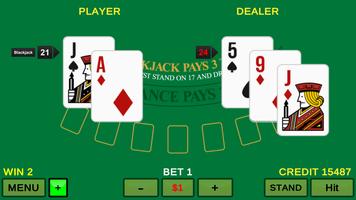 Blackjack 21 Casino plakat