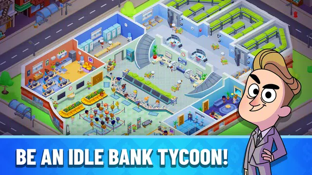 Screenshot 1 for Idle Bank Tycoon: Money Empire