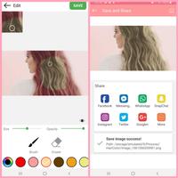 Hair Color Changer تصوير الشاشة 1