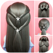 Hairstyles step by step آئیکن