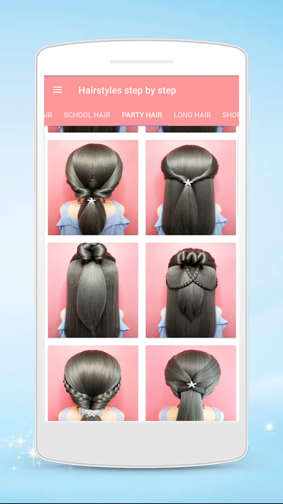 Hairstyles step by step screenshot 5