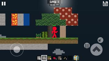 Stickman One Block Survival syot layar 1