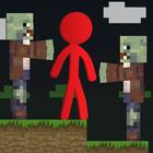 Stickman Vs Zombie Block Craft ikona
