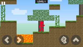 Stickman Vs Zombie Block Craft ポスター