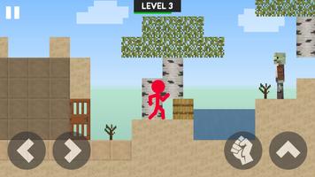 Stickman Vs Zombie Block Craft スクリーンショット 2