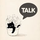 Black Chilling Cat_Kakao Theme APK
