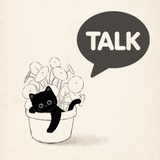 Black Chilling Cat_Kakao Theme APK