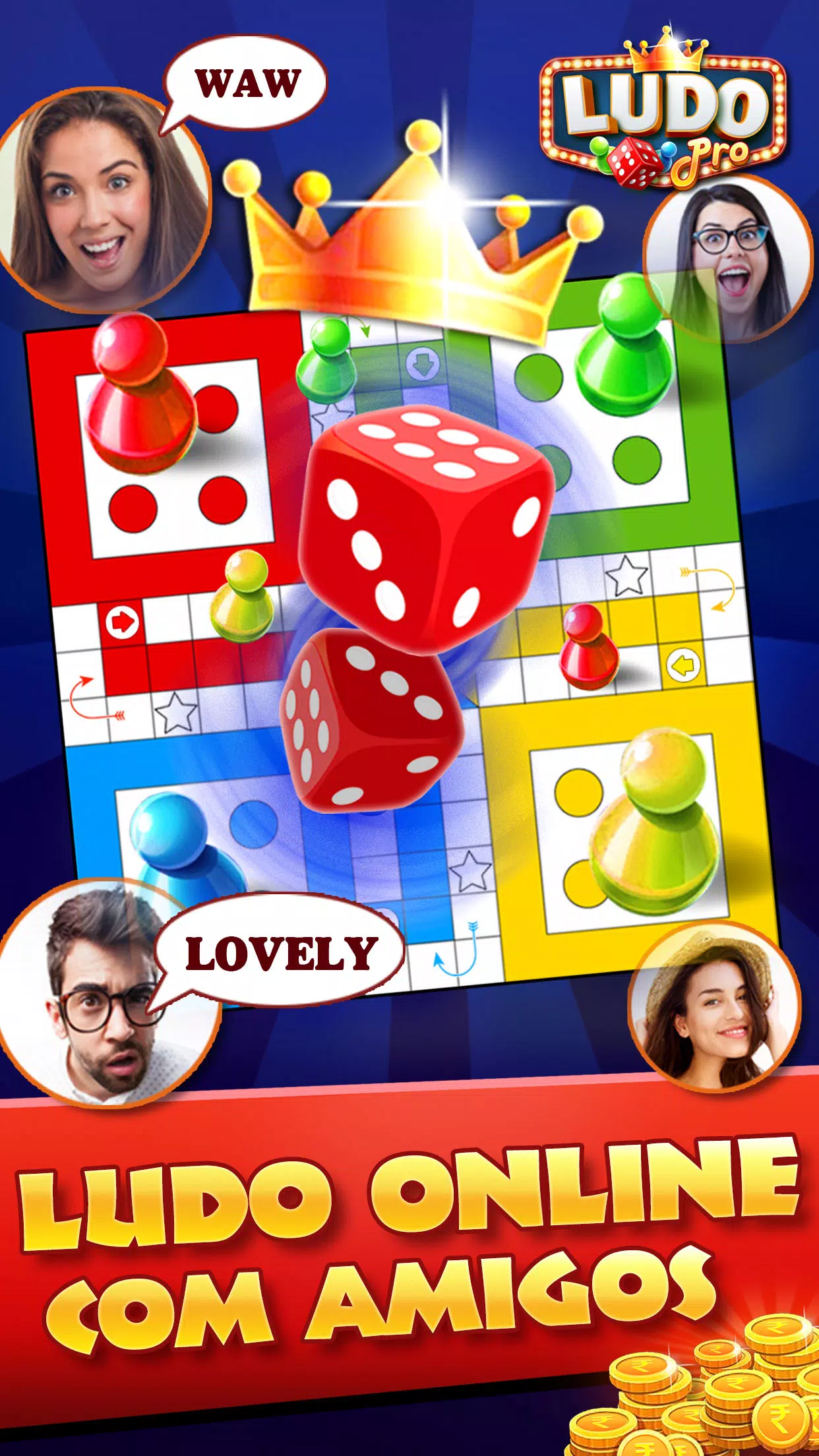 Download do APK de Jogue com amigos - jogos de ludo online para Android