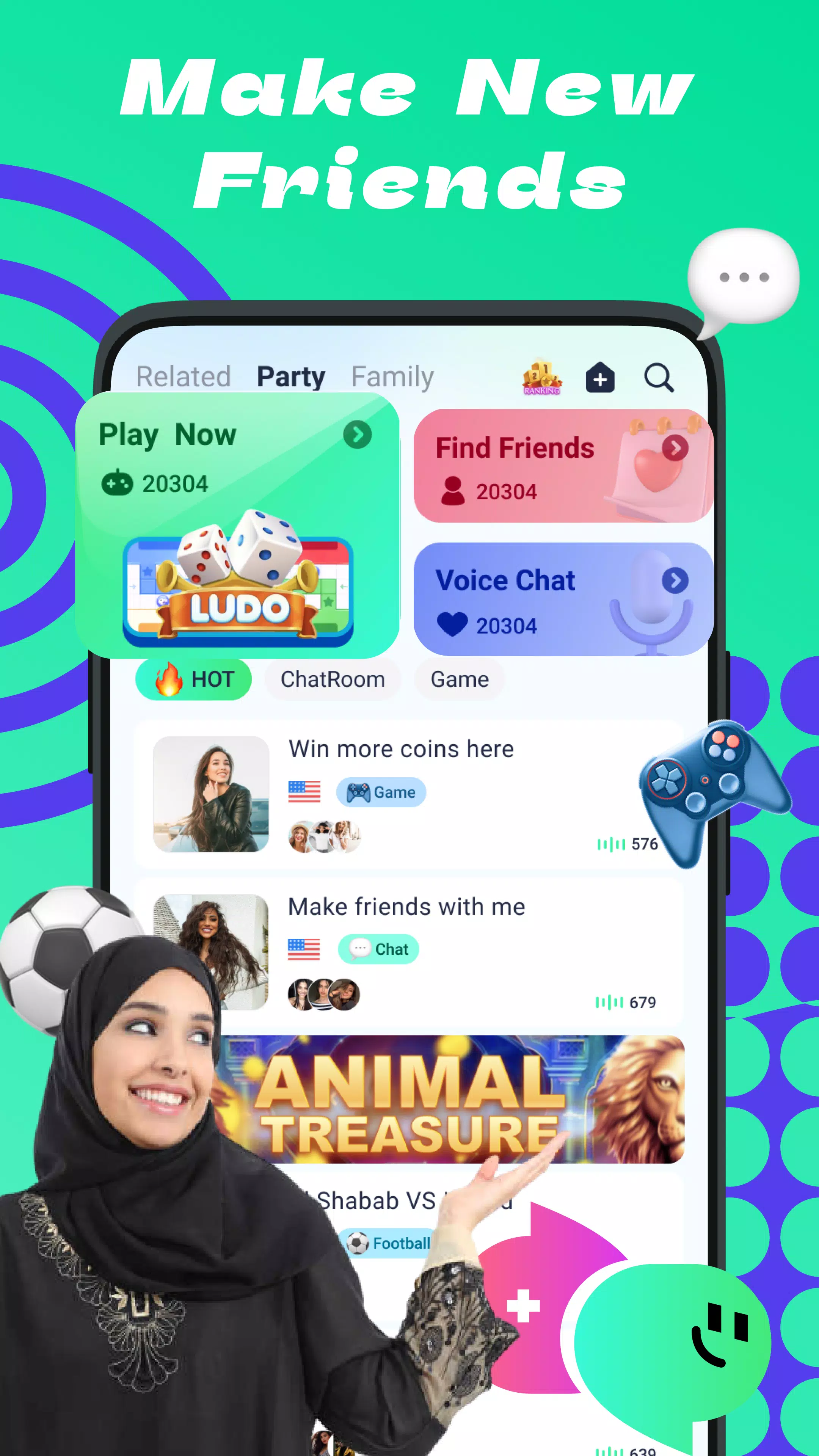Chat room games