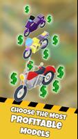 Motorcycle - Idle Factory Tycoon ảnh chụp màn hình 1