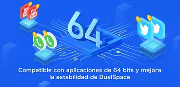 Dual Space Blue -64Bit Soporte