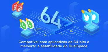 Dual Space Blue -Suporte 64Bit