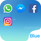 Icona Dual Space - Multi Accounts & Fresh Blue Theme