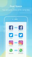 Dual Space - Multi Accounts & Fresh Blue Theme screenshot 1