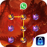 Fire Dragon Lock Master Theme Zeichen
