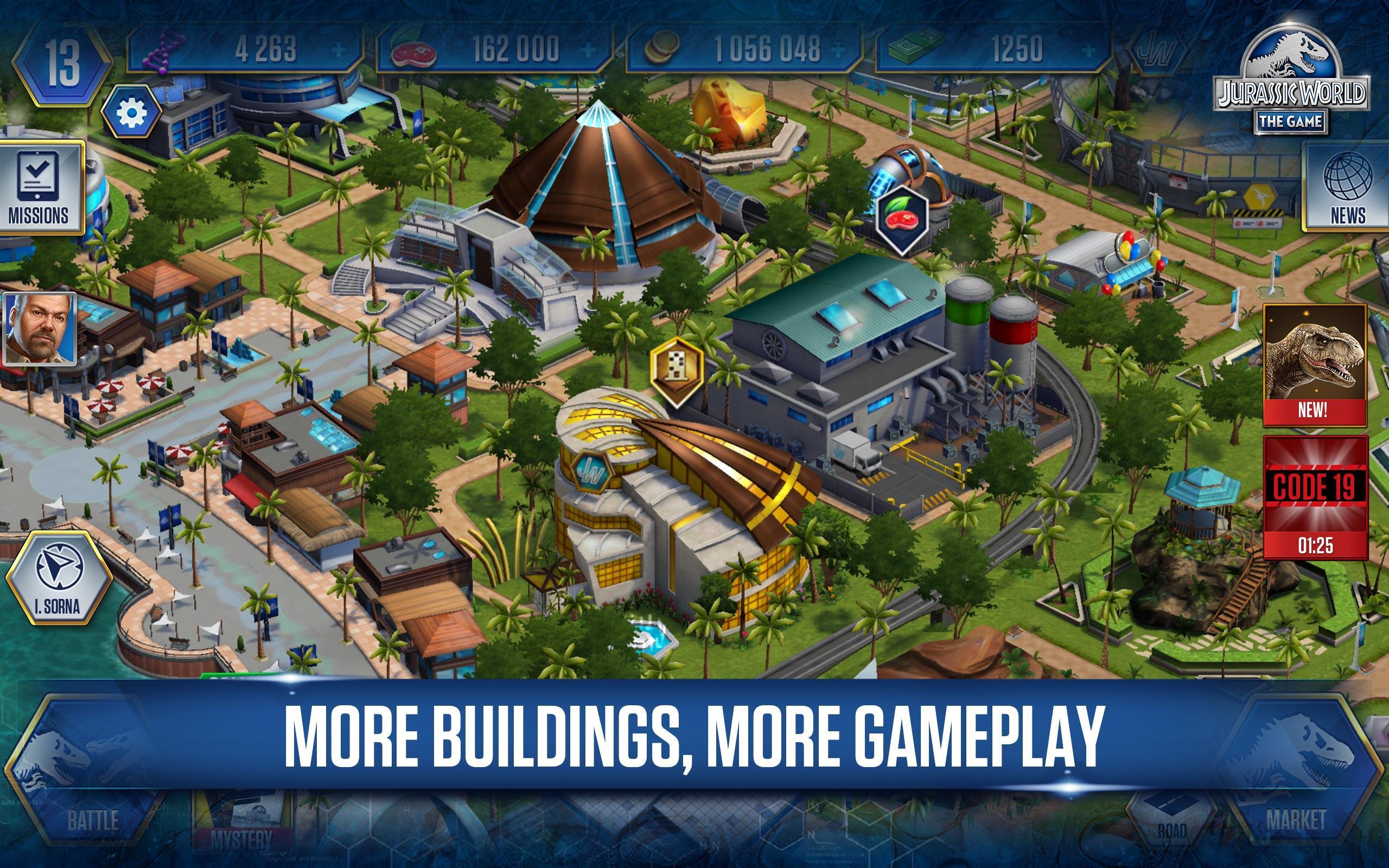 Jurassic World The Game For Android Apk Download - jurassic park roblox id