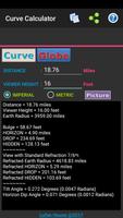 Flat Earth - Curve & Globe Calculator capture d'écran 1