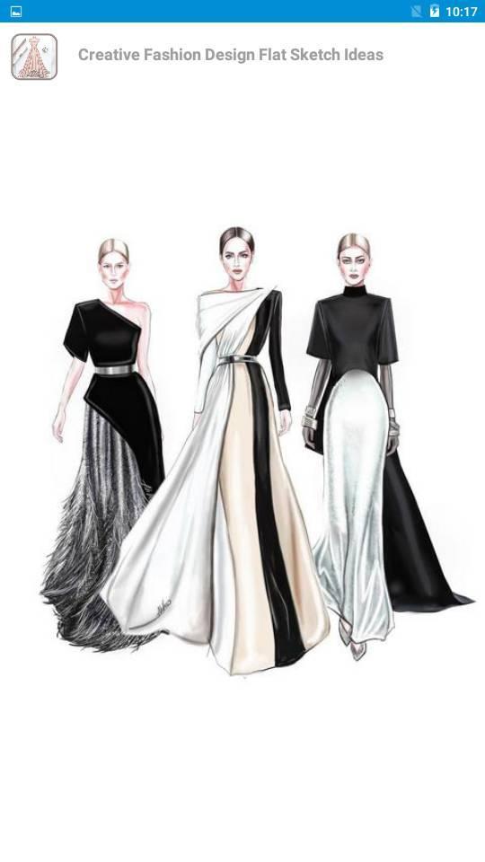 Creative Fashion Design Flat Sketch Ideas Pour Android Telechargez L Apk