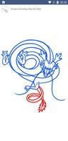 Dragon Drawing Step By Step постер