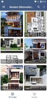 Modern Minimalist House Design Plakat