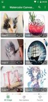 Watercolor Canvas Painting ภาพหน้าจอ 3