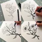 Creative Flower Drawing Ideas icône