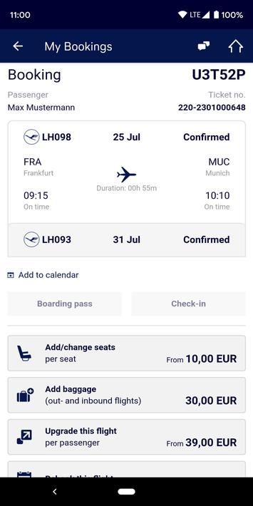 Lufthansa screenshot 5