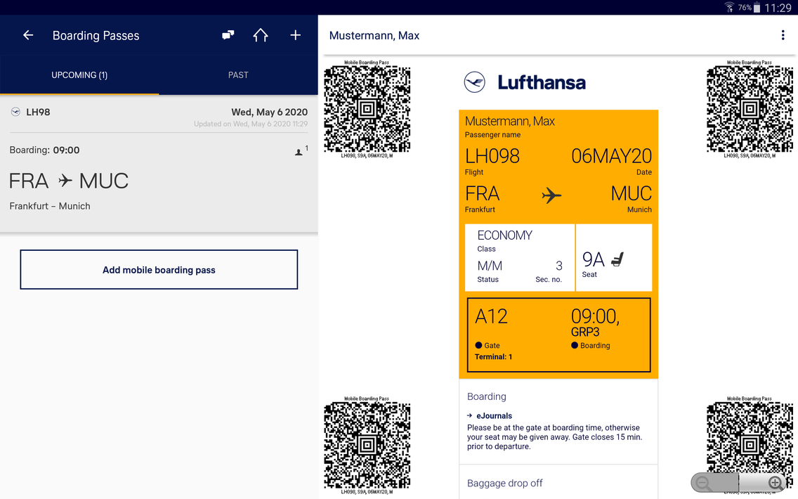 Lufthansa screenshot 20