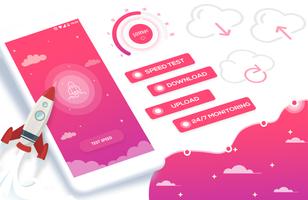 Internet Speed Meter : 4G, WIFI, NetSpeedTest Free gönderen