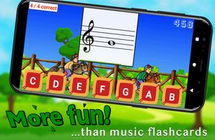 Poster Flashnote Derby- music notes!