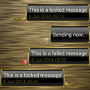 Theme for EvolveSMS Frame Gold APK
