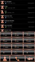 Dialer Theme GlassFrameBOrange Poster